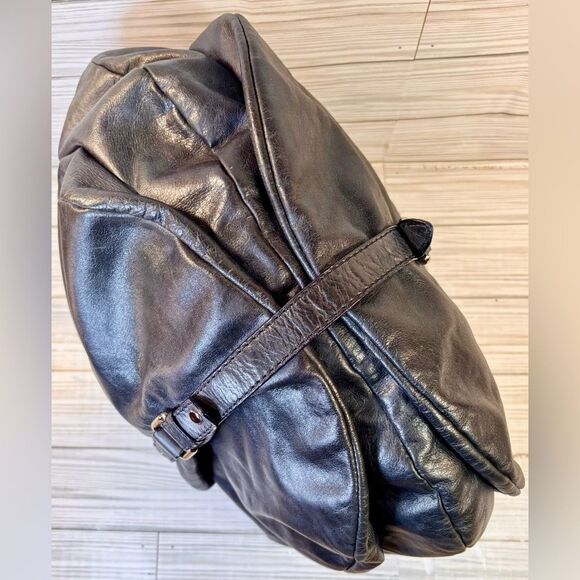 047-Marc by Marc Jacobs Smokey Gray Standard supply workwear hobo Shoulder Bag - Picture 8 of 11